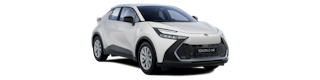 Grauer Toyota C-HR von aussen