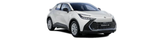 Grauer Toyota C-HR von aussen