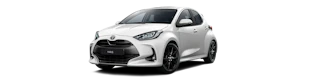 Weisser Toyota Yaris