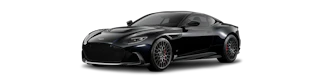 Schwarzer Aston Martin DBS von der Seite