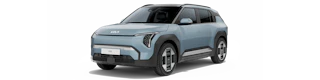 Blauer Kia EV3 von aussen