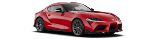 Roter Toyota Supra von aussen
