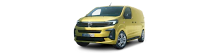 Gelber Opel Vivaro von aussen